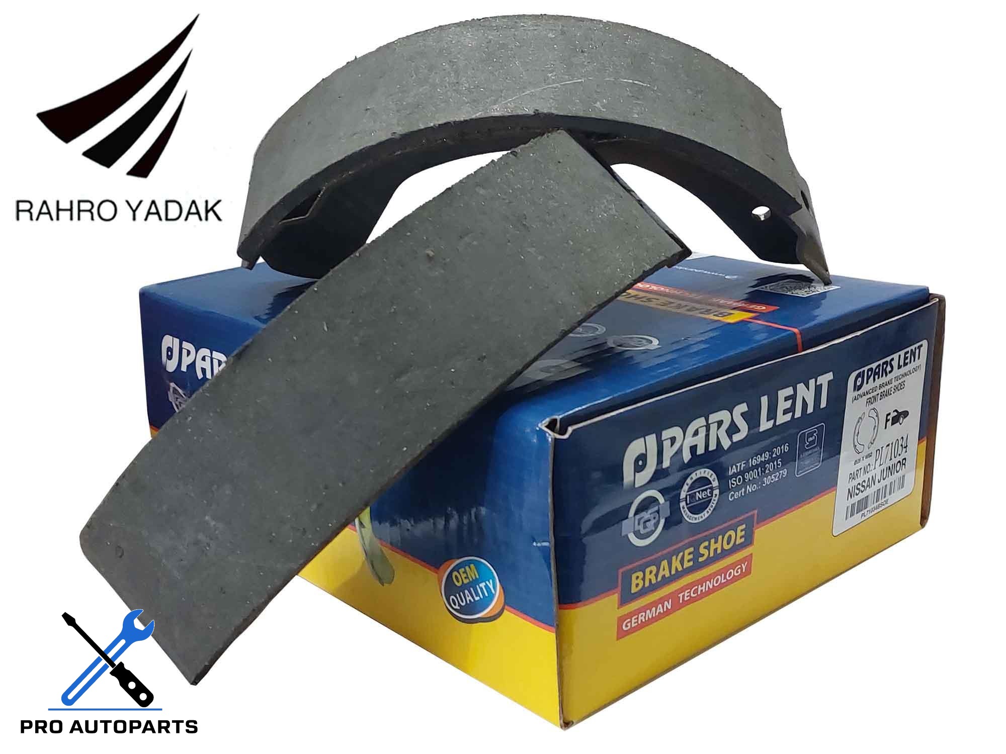 PL71034 لنت جلو نیسان با کفشک ( پارس آبی ) OEM