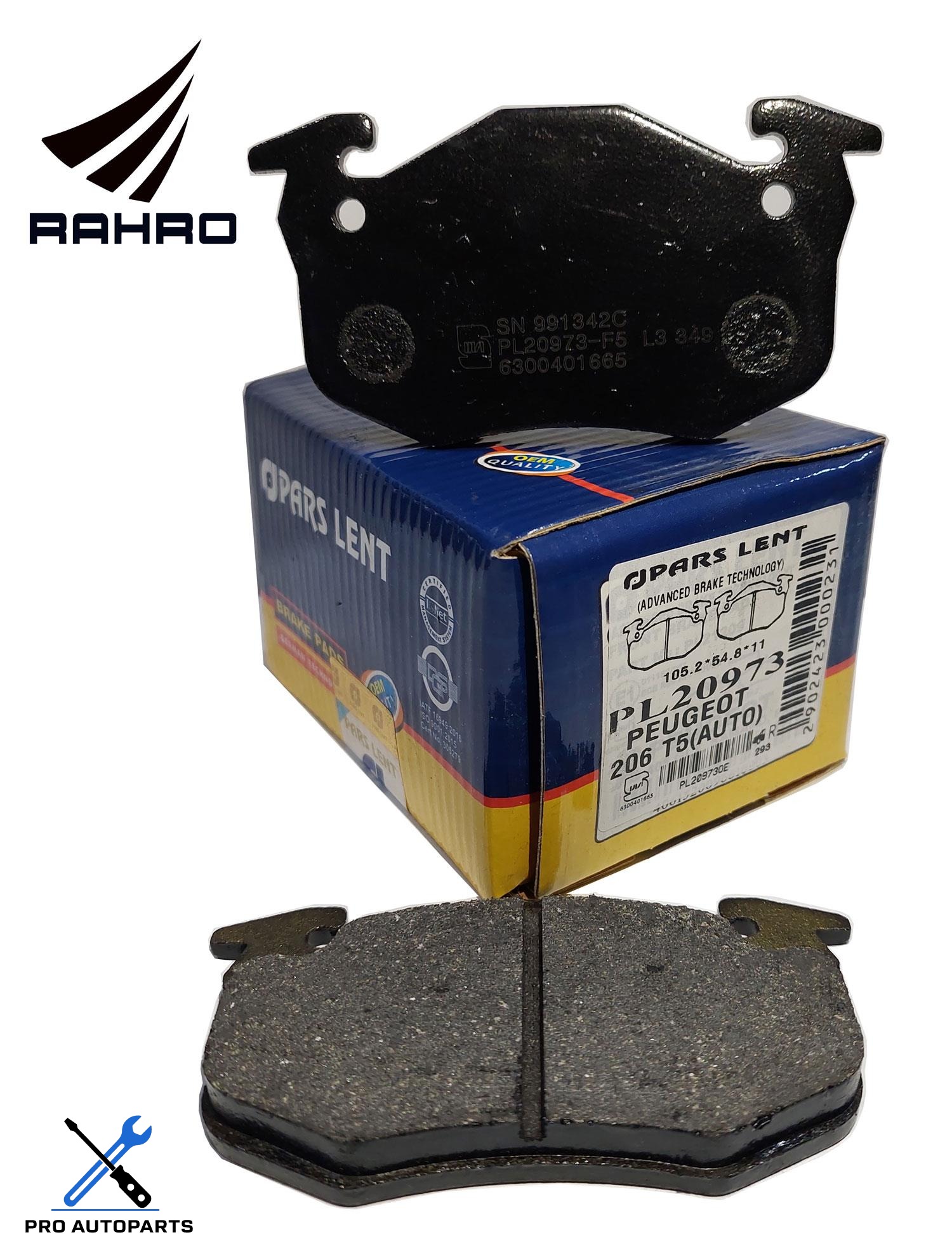 PL20973 لنت عقب 206 تیپ 5 - H30 کراس - دانگ فنگ و 207 ( پارس آبی ) OEM