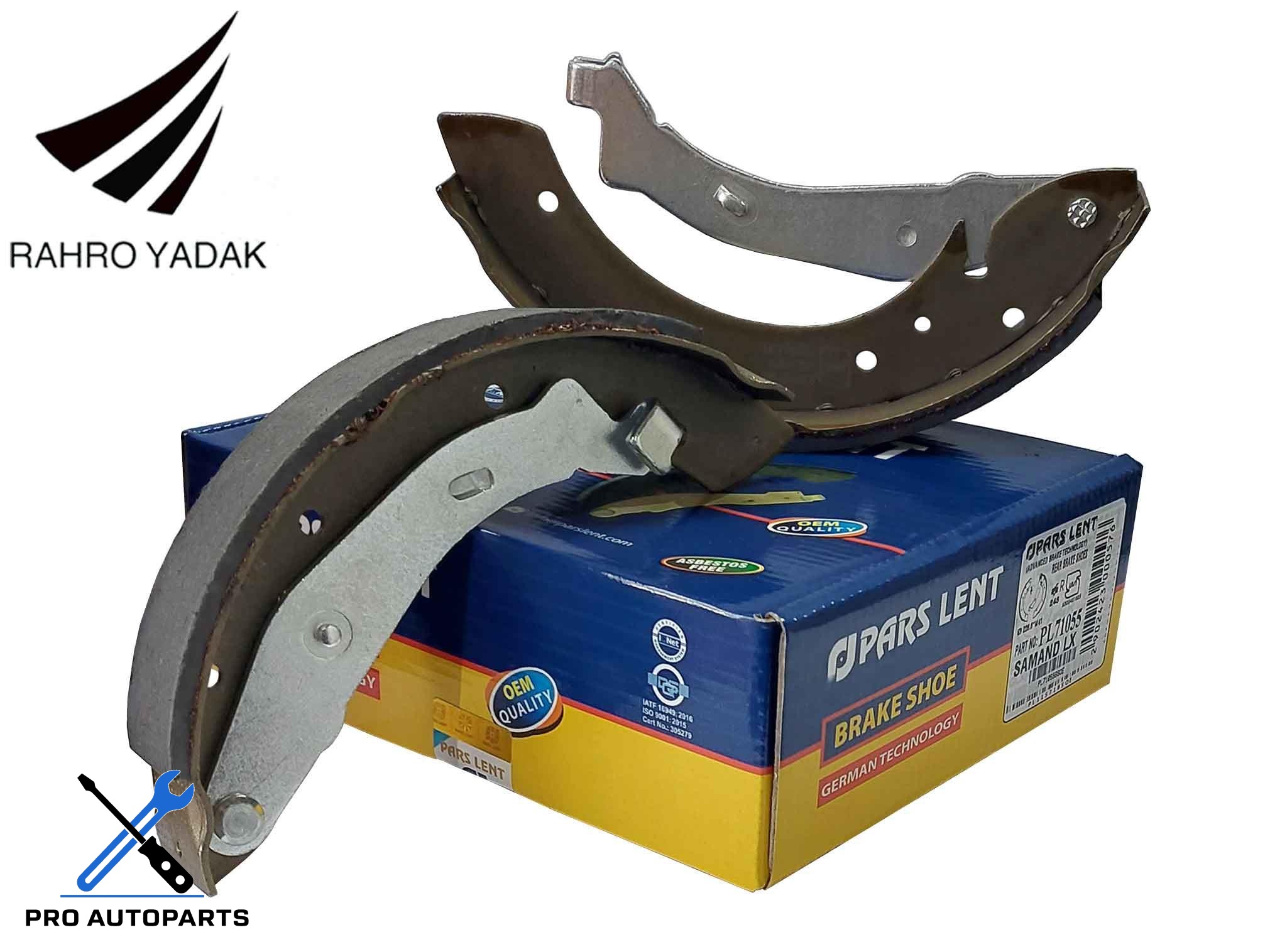 PL71055لنت عقب سمند کار کفشکی LX پارس آبیOEM