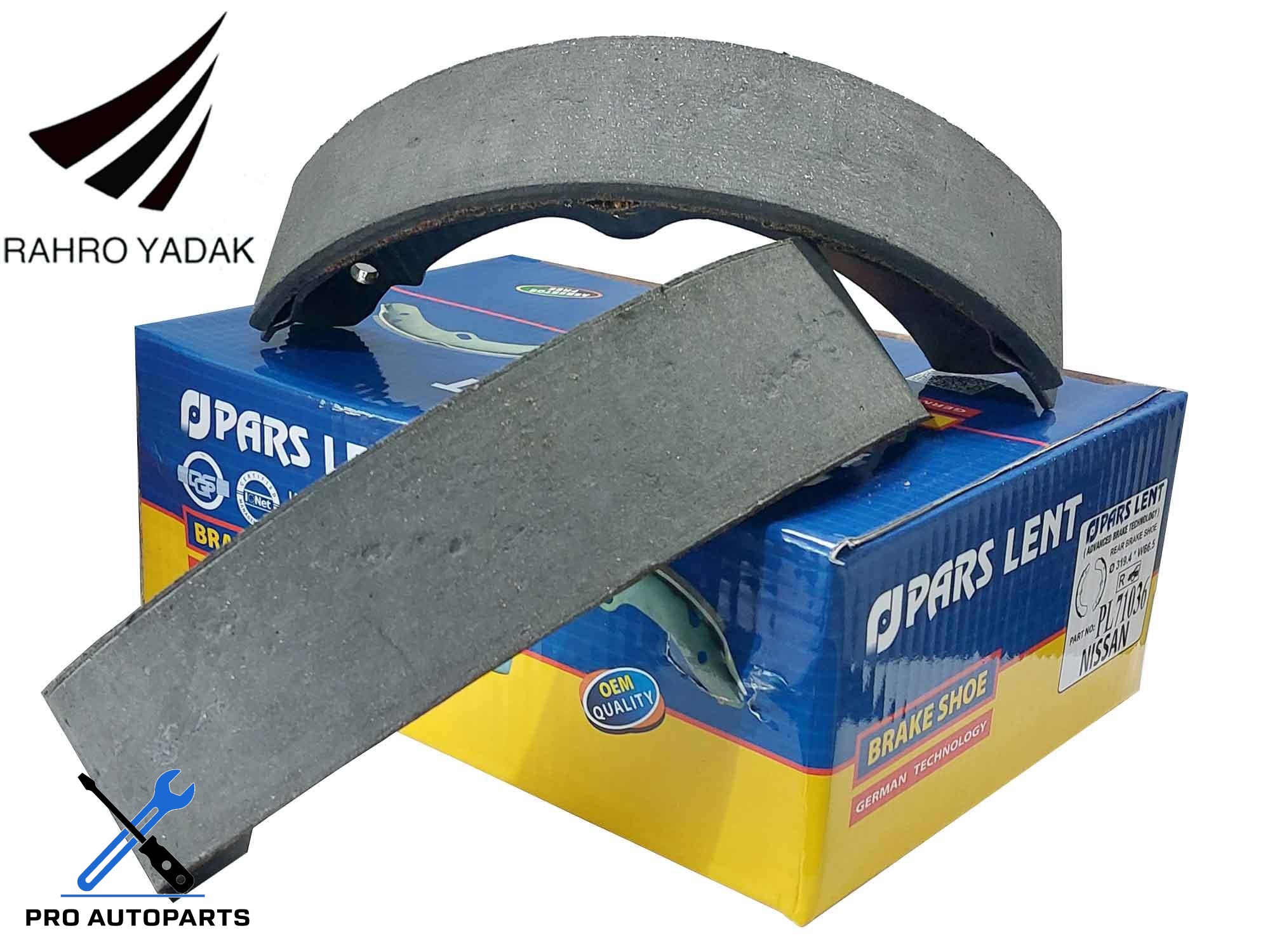 PL71036 لنت عقب نیسان با کفشک ( پارس آبی ) OEM